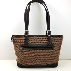 The Sak Crochet and Nylon Trim Tote Bag